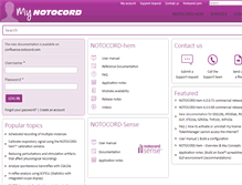 Tablet Screenshot of my.notocord.com