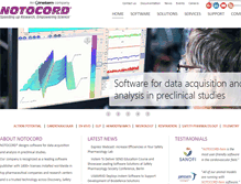 Tablet Screenshot of notocord.com